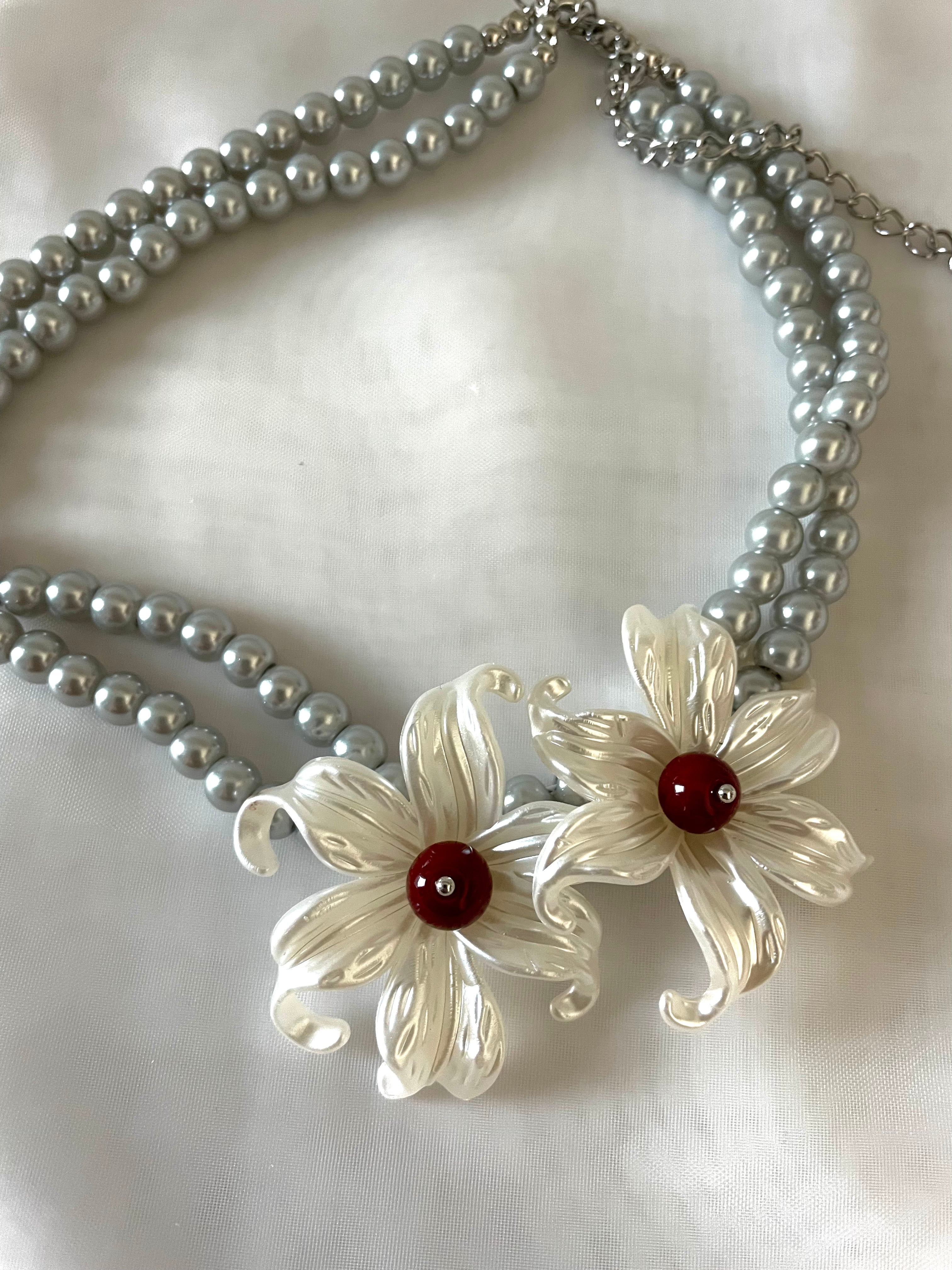 Ruby Blossom Necklace