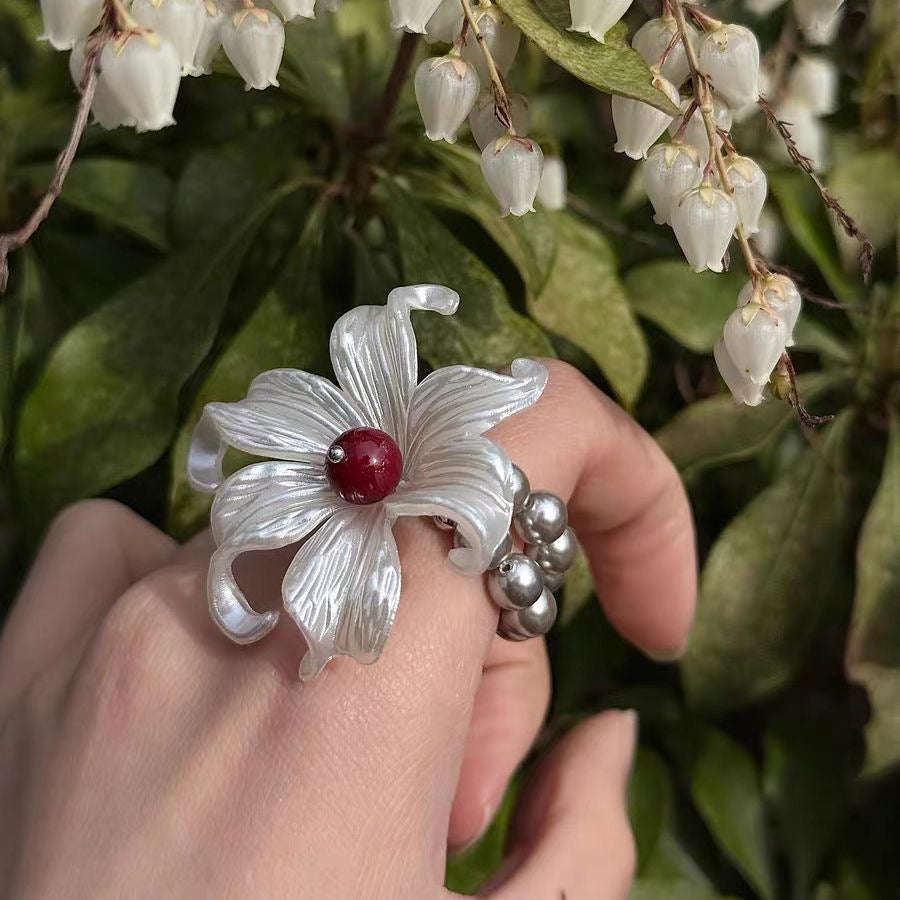 Ruby Blossom Ring